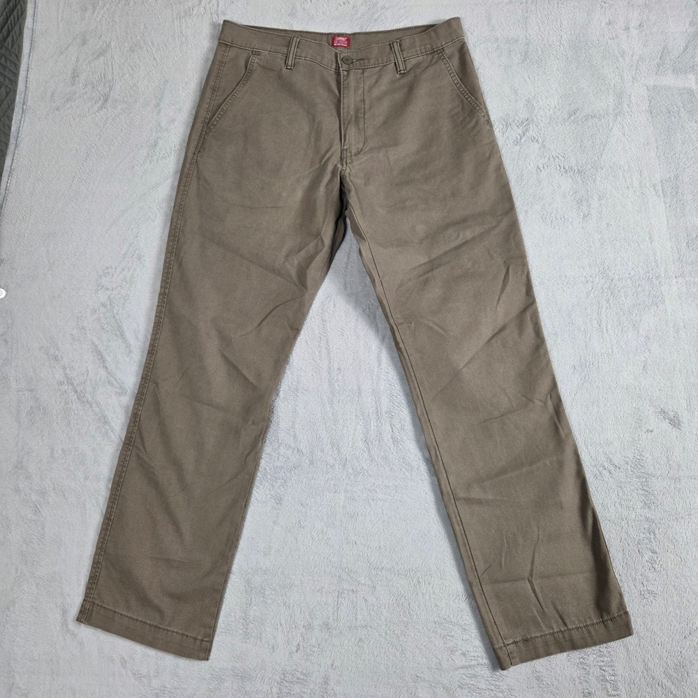 Levis XX Chino Pants Mens 32x32 Brown Excellent Relaxed Straight Leg Twill